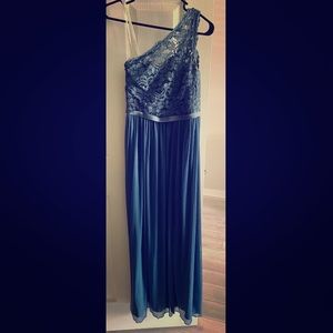 Steel Blue Bridesmaid Dress Size 0